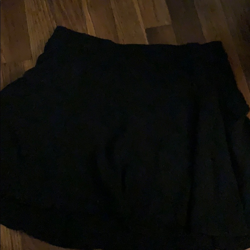 black skirt